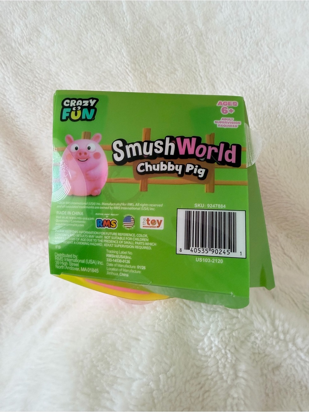 Crazy Fun Smush World Chubby Pig Squishy Fidget Toy - Viral - Five Below - Picture 7 of 7